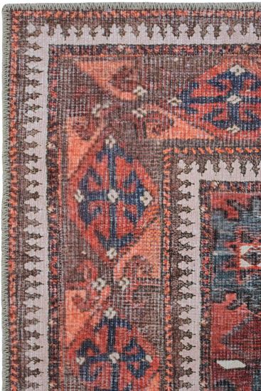 Private85 Red Grey Persian & Oriental Bedroom Rug