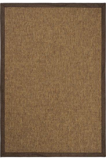 Milano85 Brown Bordered Jute & Sisal Outdoor Area Rug