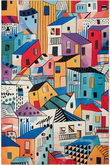 Carnival85 Multicolour Kids Living Room Rug