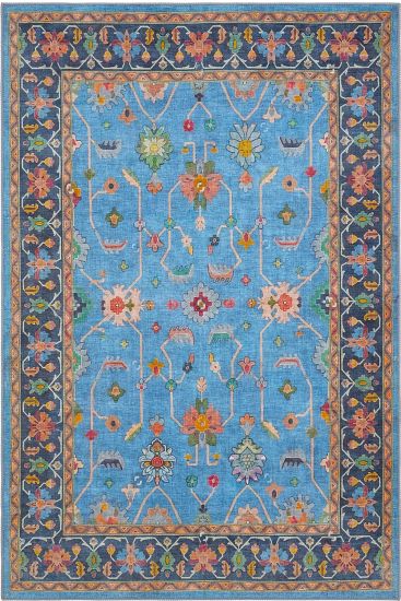 Beylerbeyi85 Blue Multicolour Persian & Oriental Indoor Rug