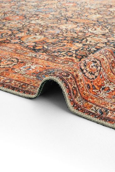 Private85 Orange Multicolour Persian & Oriental Indoor Rug
