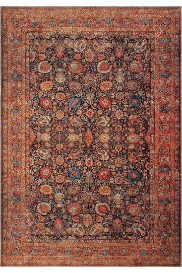 Private85 Orange Multicolour Persian & Oriental Indoor Rug