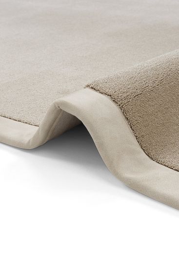 Bounty85 Beige Cream Bordered Plain Living Room Rug