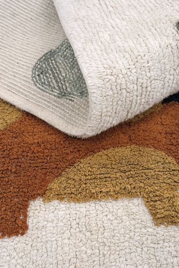 Cool Cotton85 Cream Multicolour Kids Area Rug