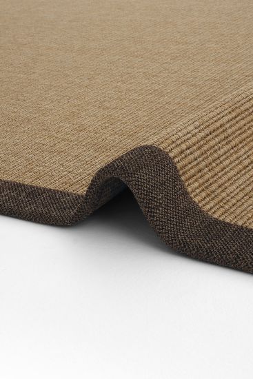 Bordered Jute & Sisal Brown Sisal85 Outdoor Area Rug