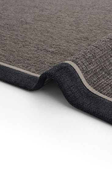 Grey Charcoal Sisal85 Bordered Jute & Sisal Outdoor Area Rug