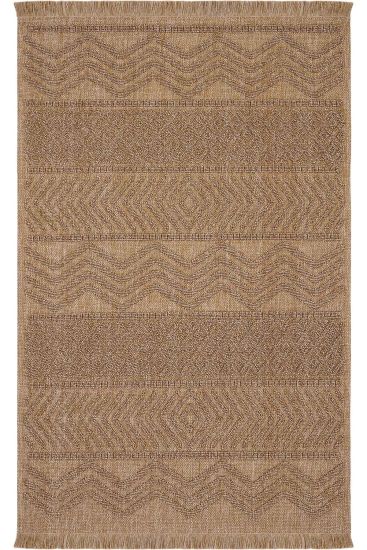 Mirage85 Brown Bohemian Patterned Outdoor Area Rug