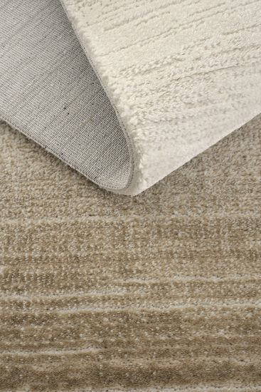 London85 Brown Cream Scandi Plain Indoor Rug