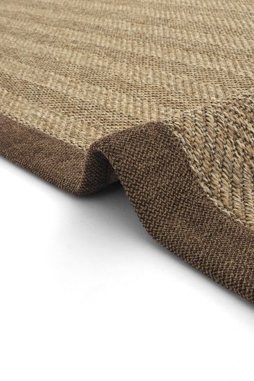 Sisal85 Brown Bordered Jute & Sisal Outdoor Area Rug