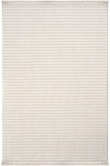 Oliver85 Beige Modern Stripes Area Rug