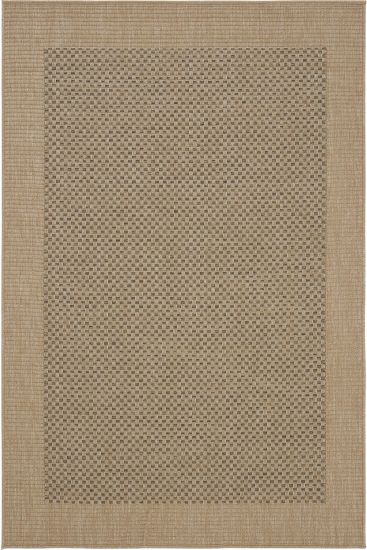 Atina85 Beige Black Bordered Jute & Sisal Outdoor Area Rug