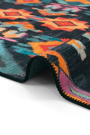 Lumina85 Green Multicolour Kilim Living Room Rug