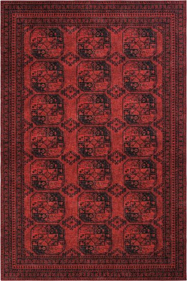 Private85 Red Black Persian & Oriental Area Rug