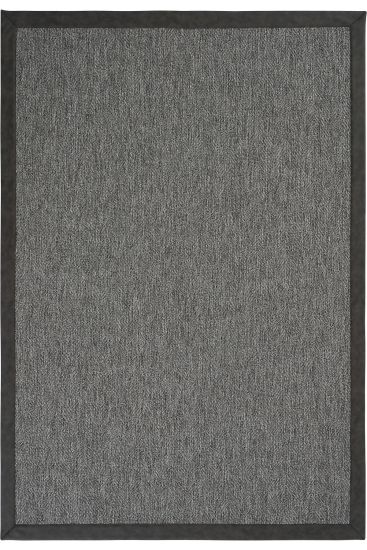 Sisal85 Bordered Jute & Sisal Grey Charcoal Outdoor Area Rug