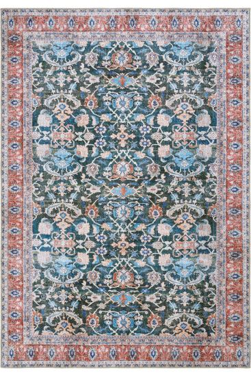 Private85 Green Red Modern Persian & Oriental Area Rug