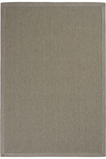 Grey Bordered Jute & Sisal Sisal85 Outdoor Area Rug