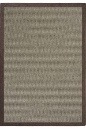 Sisal85 Grey Brown Bordered Jute & Sisal Outdoor Area Rug