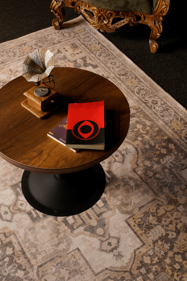 Beylerbeyi85 Grey Cream Modern Persian & Oriental Area Rug