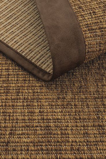 Brown Bordered Jute & Sisal Sisal85 Outdoor Area Rug