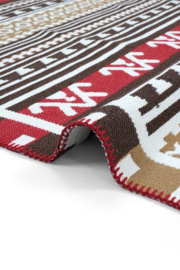 Lovely85 Multicolour Kilim Bohemian Indoor Rug