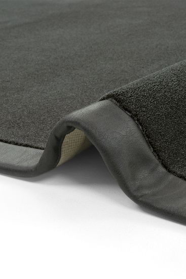 Bounty85 Charcoal Modern Bordered Area Rug