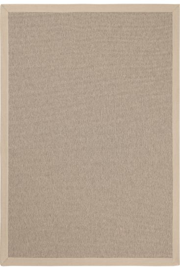 Niyano Beige Bordered Outdoor Rug