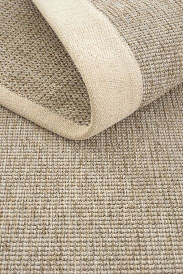 Niyano Beige Bordered Outdoor Rug
