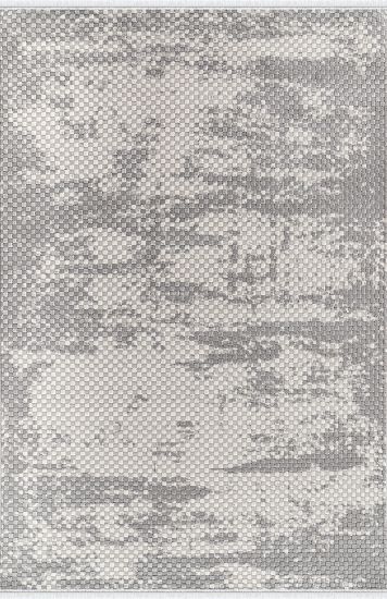 Boyut75 Beige Grey Abstract Indoor Rug