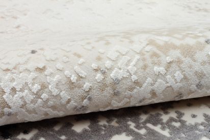 Perre75 Beige Grey Abstract Living Room Rug