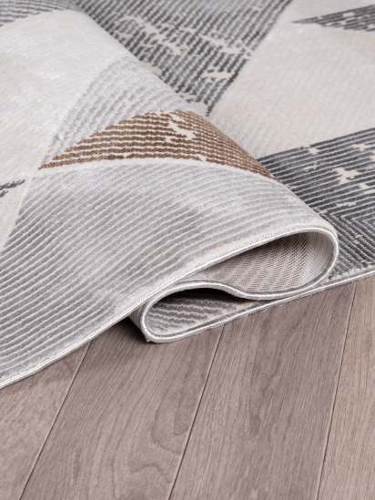 Arti Grey Copper Modern Geometric Indoor Rug