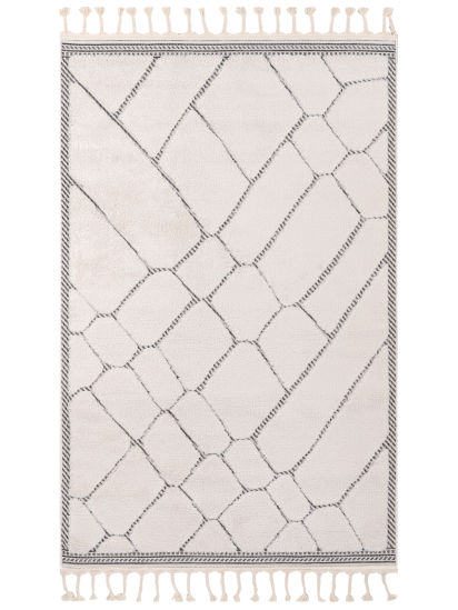 Vetona Cream Patterned Indoor Rug