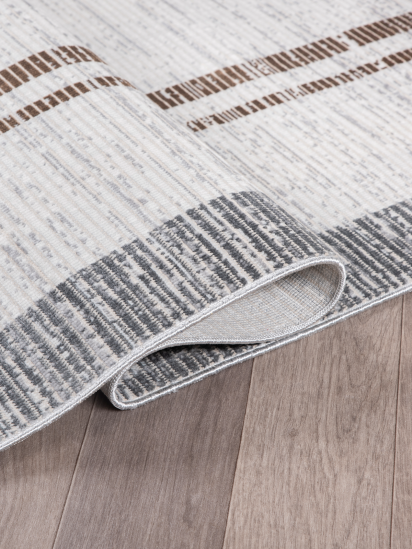 Arti Grey Modern Bordered Living Room Rug-120x180
