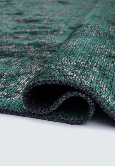 VIntage Green Cennog Living Room Rug