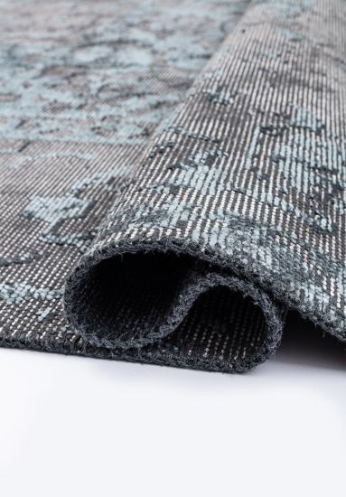 Distressed Blue & Grey Mirage Area Rug