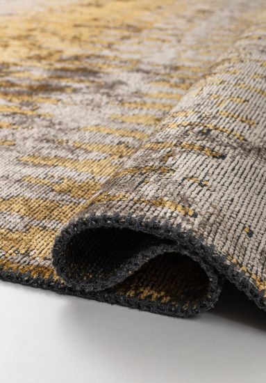Breeze Yellow & Brown Abstract Outdoor Rug