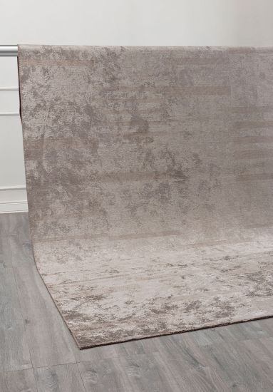 Bliss Grey Stripes Modern Rug