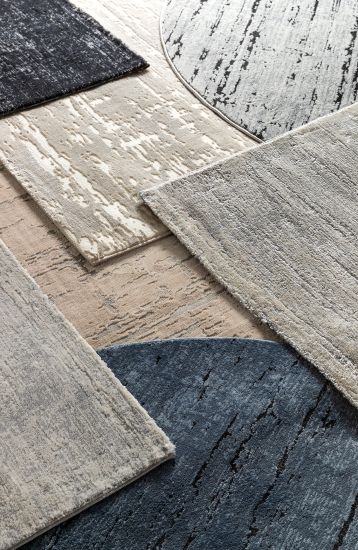 Ferris Beige & White Abstract Bedroom Rug