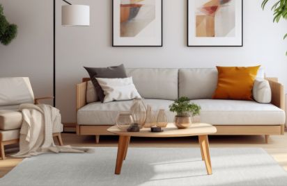 Embrace Cream Abstract Bedroom Rug