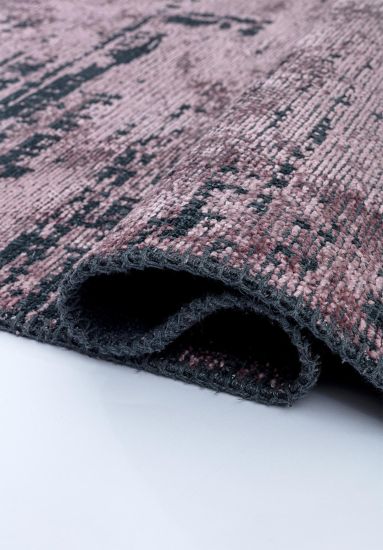 Mirage Purple & Black Abstract Living Room Rug