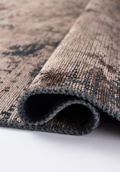 Mirage Brown & Black Abstract Living Room Rug
