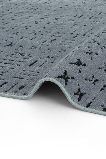 Bertis Grey Black Modern Scandi Indoor Rug