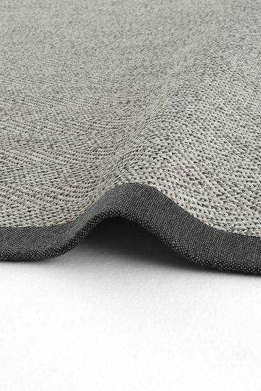Sipatal Grey & Charcoal Chevron Bedroom Rug