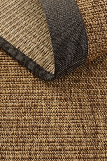 Sipatal Outdoor Area Rug Brown Jute & Sisal Bordered