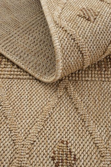 Brown Haptir Jute & Sisal Trellis Outdoor Area Rug
