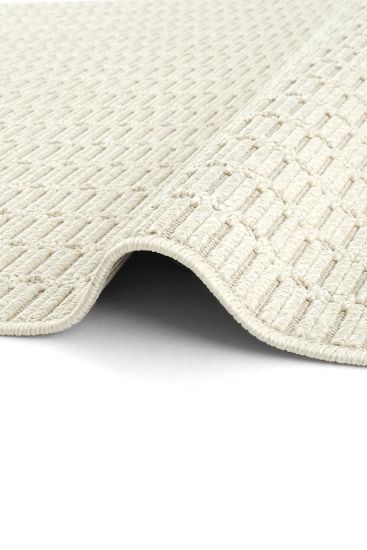 Haptir Cream Jute & Sisal Plain Outdoor Area Rug