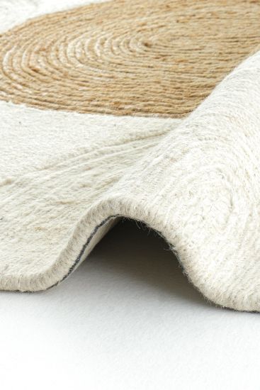 Eltape Cream & Brown Jute & Sisal Outdoor Rug