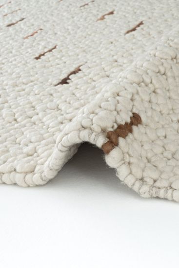 Eltape Cream & Grey Geometric Area Rug