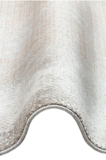 Quaptin Grey Beige Modern Abstract Bedroom Rug