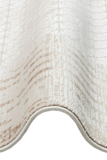 Quaptin Beige Modern Bordered Area Rug