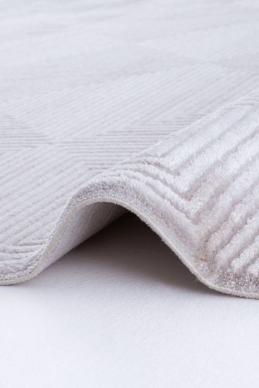 Toptrika Beige Cream Aztec Geometric Bedroom Rug